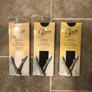 SHARON Set of 3 Sheer Knee-Hi’s